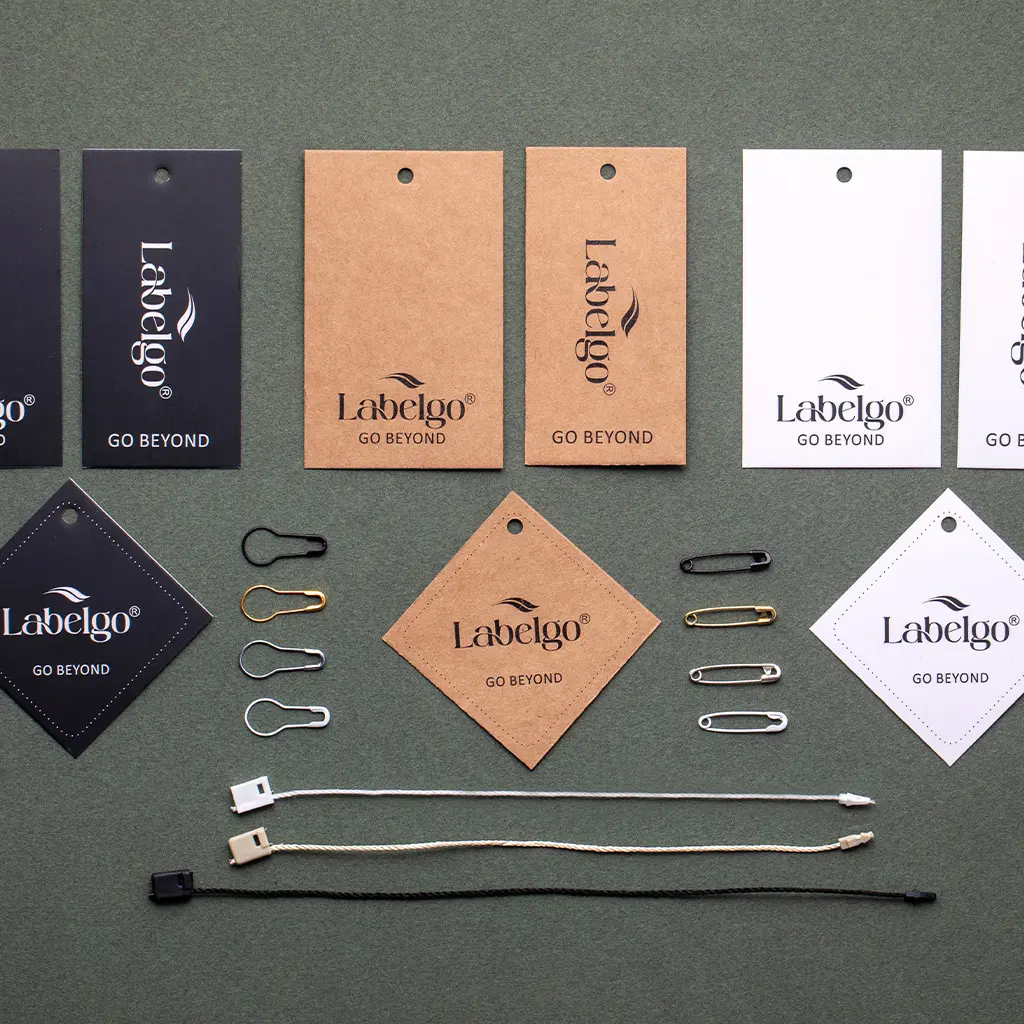 Custom Clothing Labels 41 Mixed kraft hang tags with cords