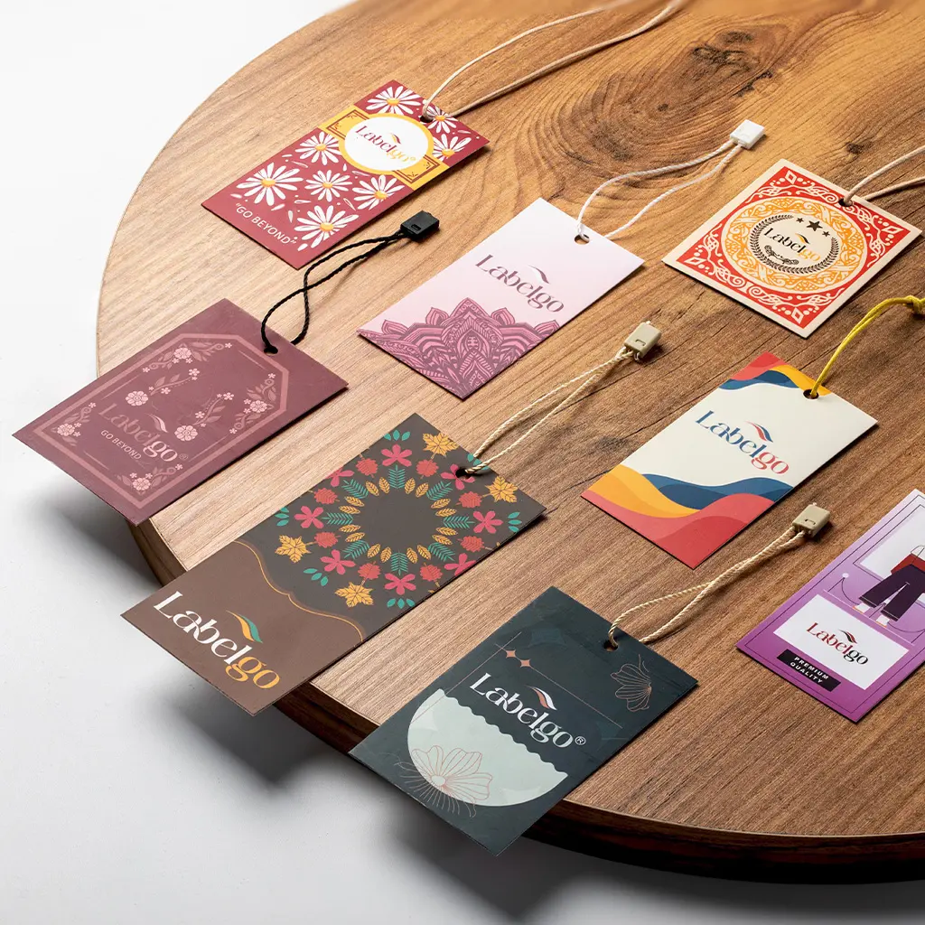 Custom Clothing Labels 11 Premium kraft hang tags with string