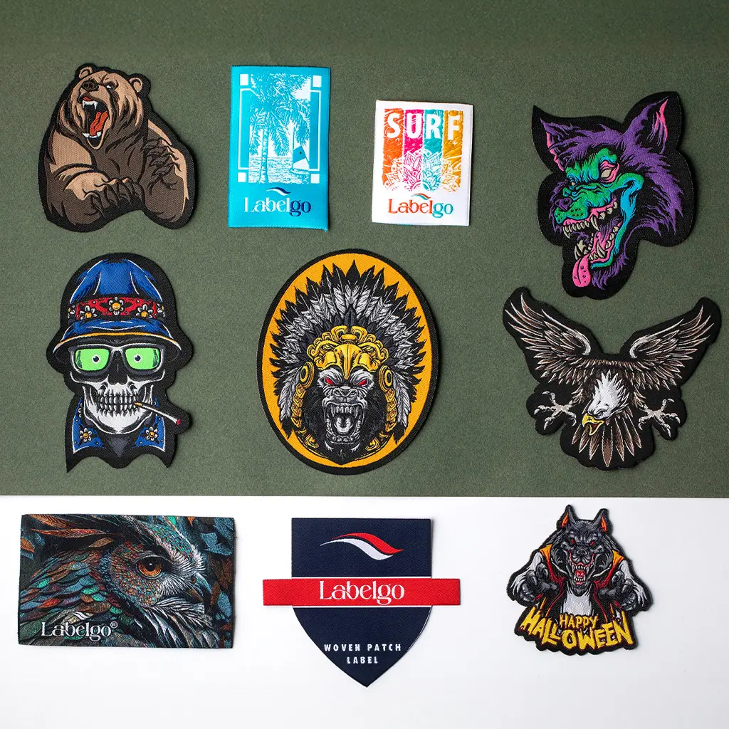 Custom Clothing Labels 63 Collection of custom embroidered patches