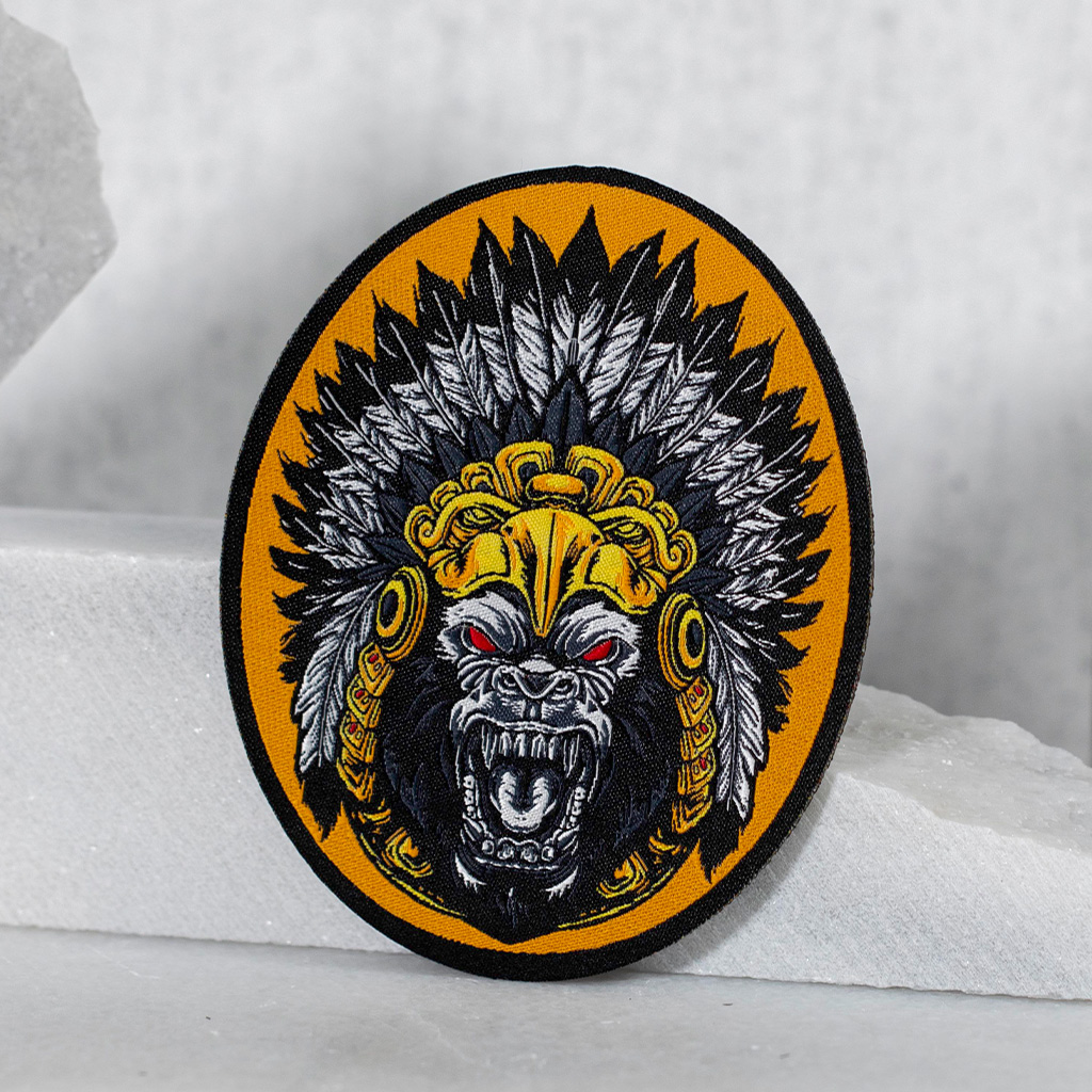 Chief head embroidered patch