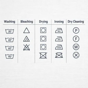 Standard Symbols Used in Wash Instruction Labels