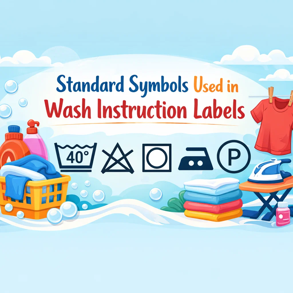 Standard Symbols Used in Wash Instruction Labels