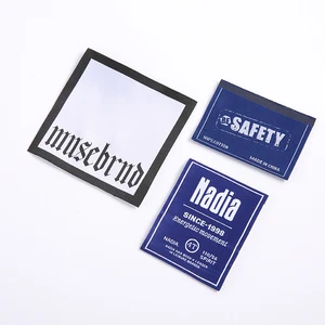 Custom Labels for Private Label Clothing shown as a textile label manufacturing example with printed fabric label and care label