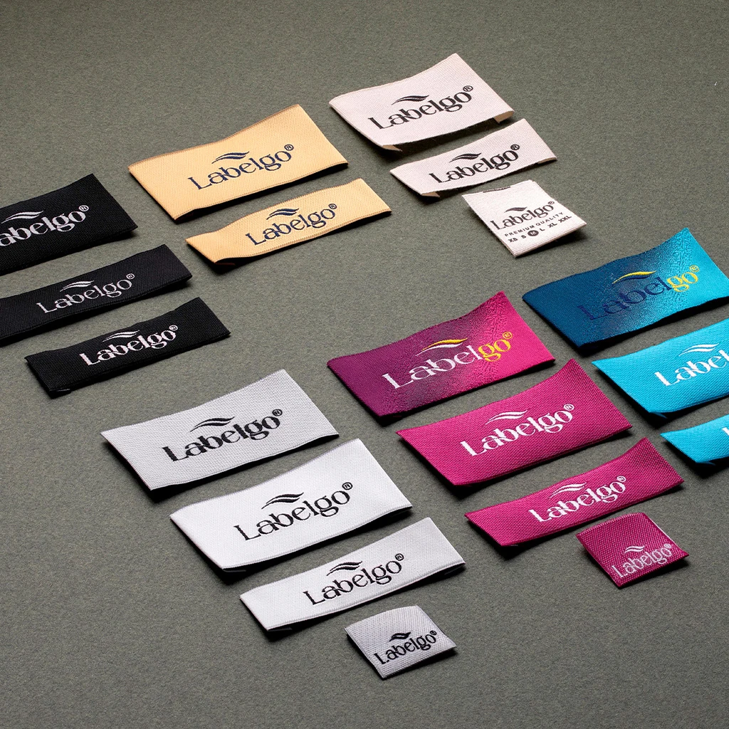 Custom Labels for Clothing Startups shown as a textile label manufacturing example with woven textile label example