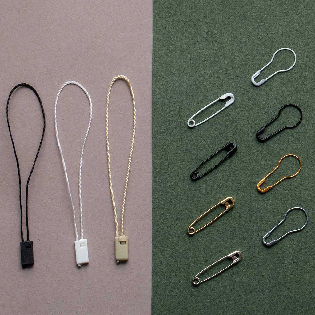 Hang Tag String Cords & Calabash Pins manufactured by LabelGo
