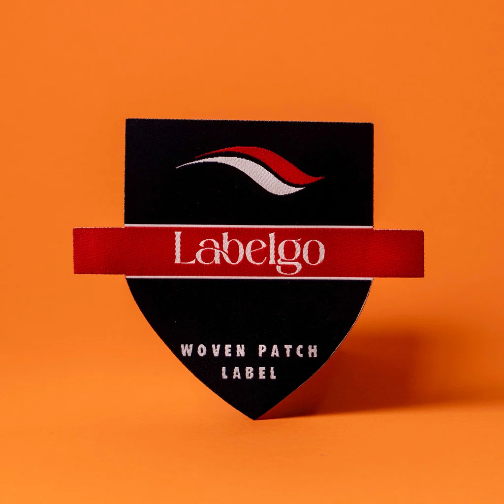 Labelgo Shield Crest Woven Patch manufactured by LabelGo