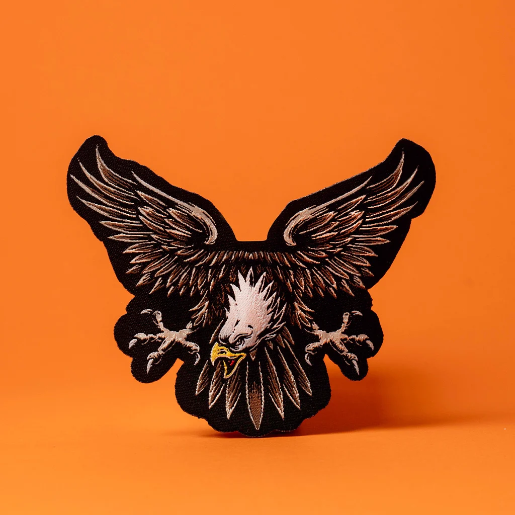 Majestic Bald Eagle Embroidered Patch manufactured by LabelGo