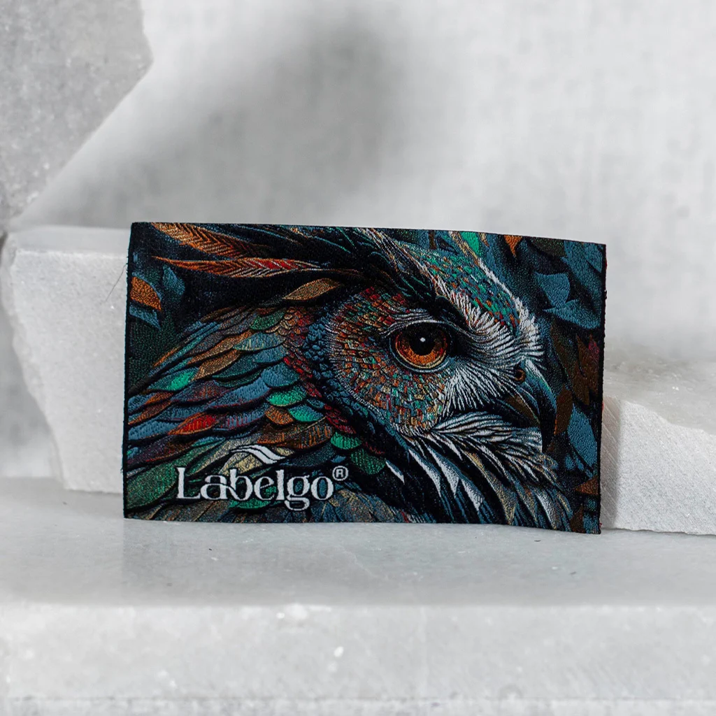 Majestic Owl Woven Crest Patch manufactured by LabelGo