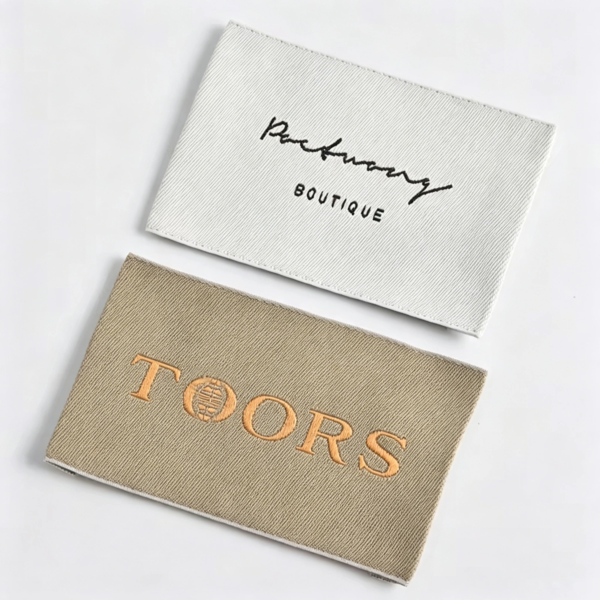 Personalized Apparel Labels shown as a textile label manufacturing example with printed fabric label and care label