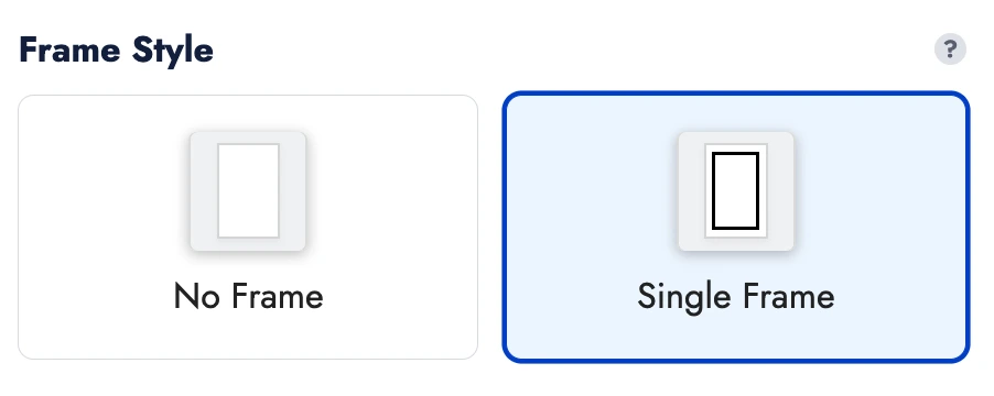 Add an Optional Frame