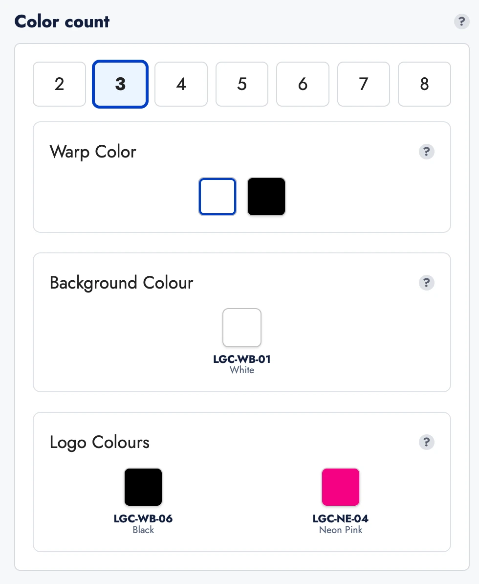 Define the Number of Colors